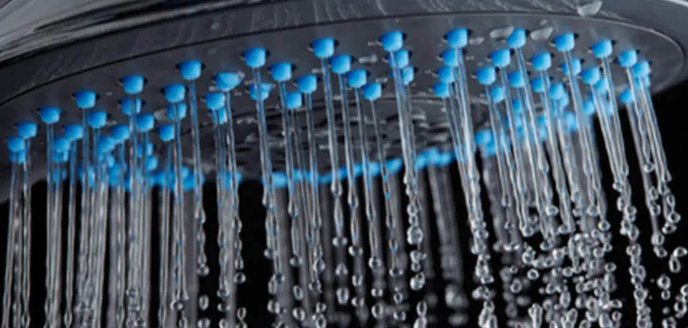 Soffione doccia con ugelli in silicone